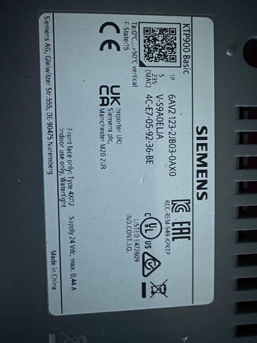 Сензорен екран -  Siemens SIMATIC HMI KTP900 Basic