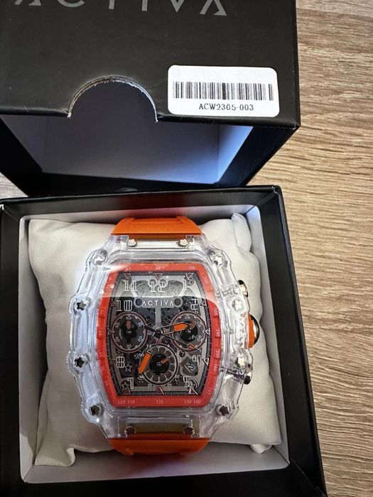 Часовник Activa Fury X Invicta men's watch Skeleton Dial- 44.3mm