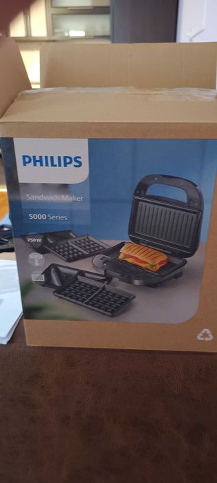 Гофретник, сандвич мейкър Philips