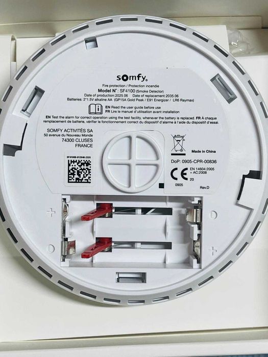 Detector de fum conectat Somfy 1870289 - Sirenă de 85 dB