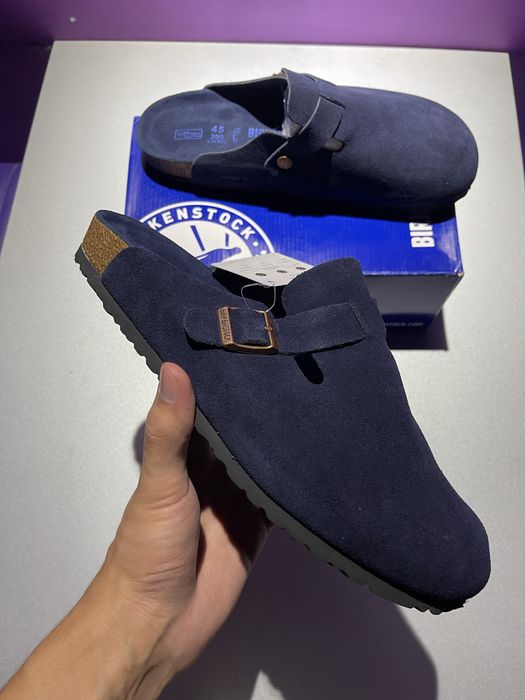 Birkenstock Boston navy blue