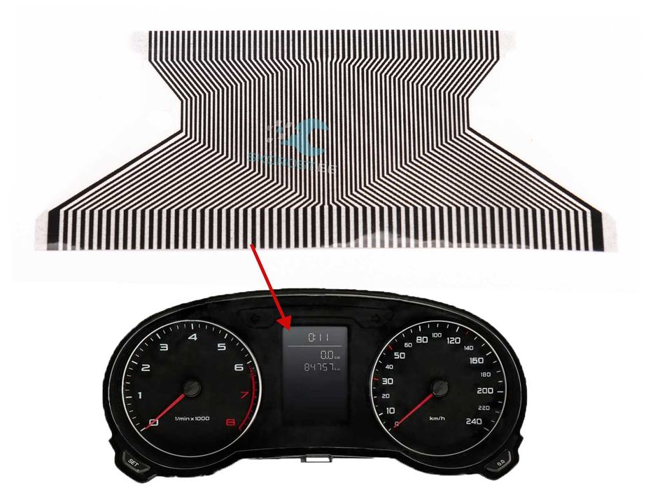 Лентов Кабел за Ремонт LCD Дисплей Audi Volkswagen Seat Skoda