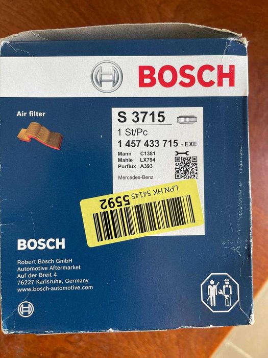 Filtre aer Mann, Bosch, K&N, pentru diferite marci auto