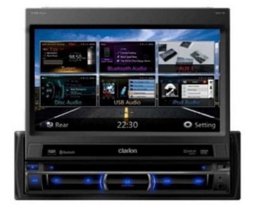 DVD/Cd player auto Clarion NZ 502E ecran retractabil BT Usb Aux