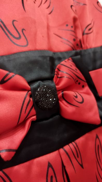 Платье короткое красный