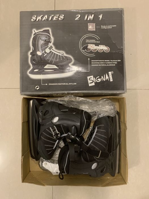 Patine SIGNA,2 in 1,  scaun picnic copil,