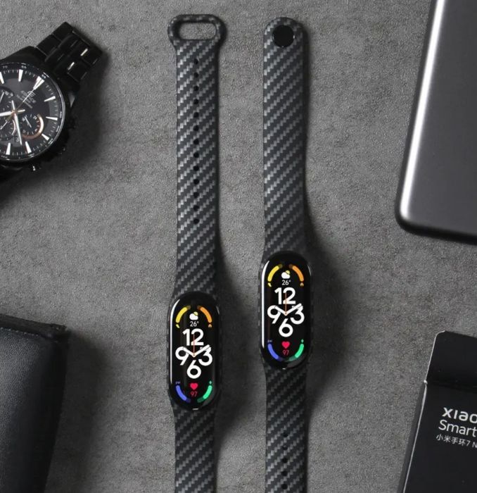 Mi band 5.6.7 karbonli remeshok