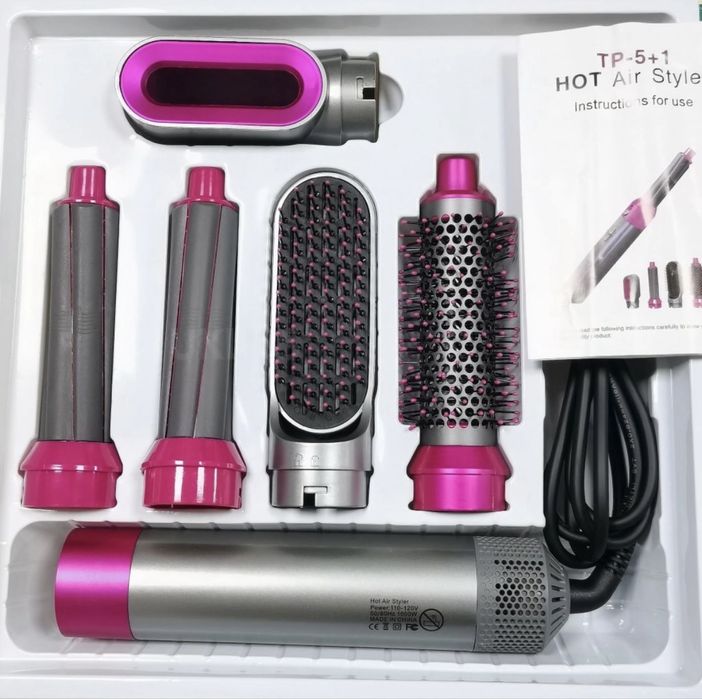 5 в 1 Hot Air Styler – Пълен комплект за оформяне на коса