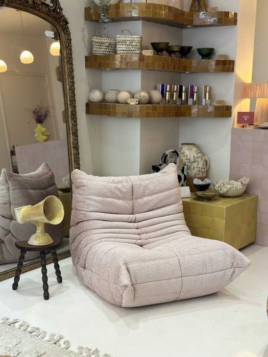 Togo Ligne Roset Velvet Powder Pink