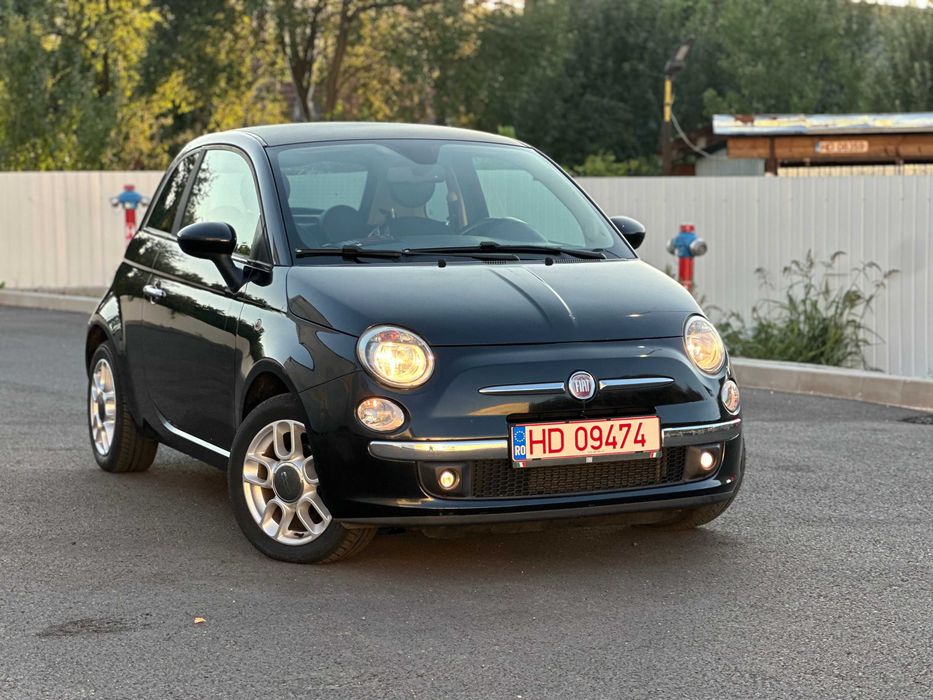 Fiat 500*km:152.125*clima*2 randuri de roti*1.3 benzina*69 cp!