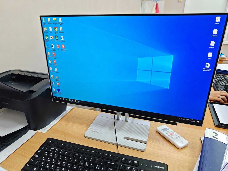 Монитор 23.8" Lenovo L24-4C, Cloud Grey