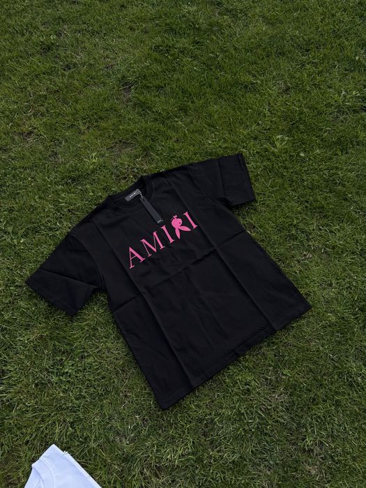 Tricou Amiri PlayBoy Alb si Negru