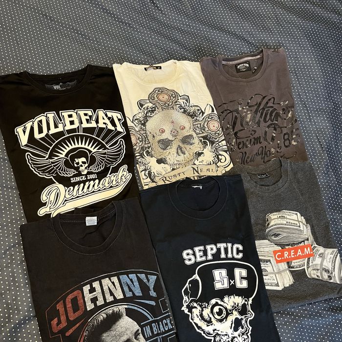 Lot de tricouri Rock