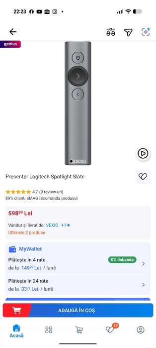 Prezenter Logitech Spotlight