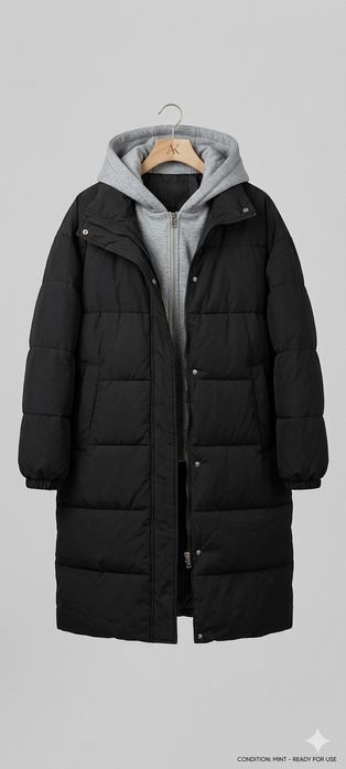 Продам пуховик с капюшоном