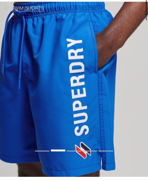 Мъжки къси панталонки : SUPERDRY Applique 19 inch Recycled Swim Shorts XL