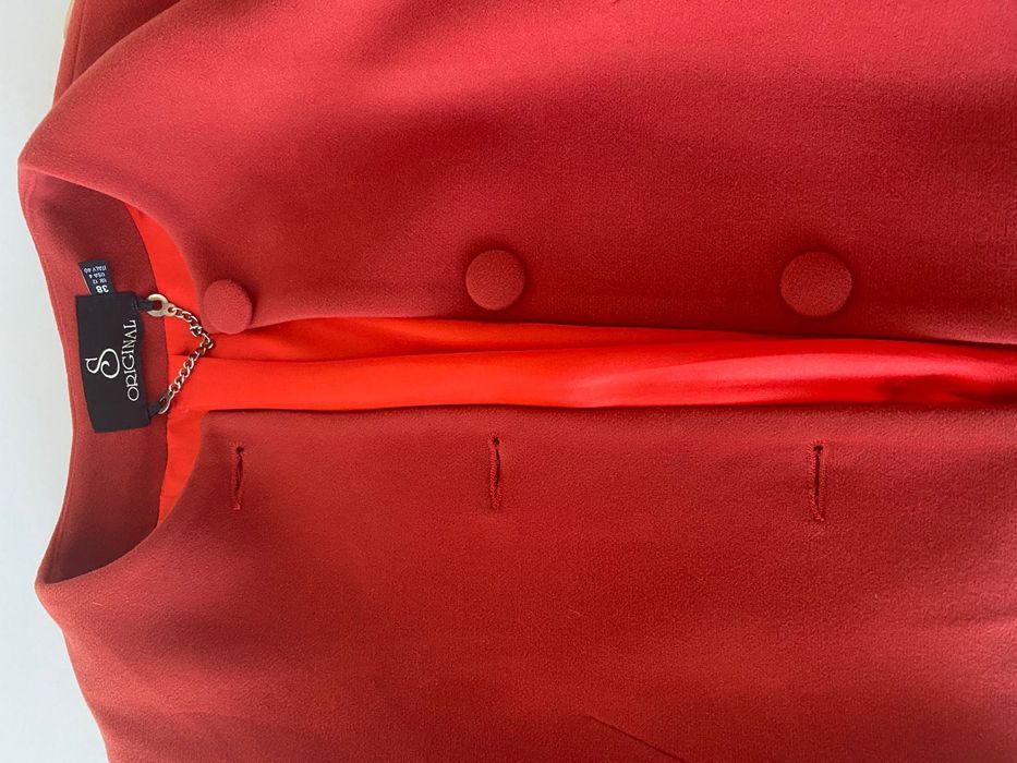 Драповое осеннее полупальто