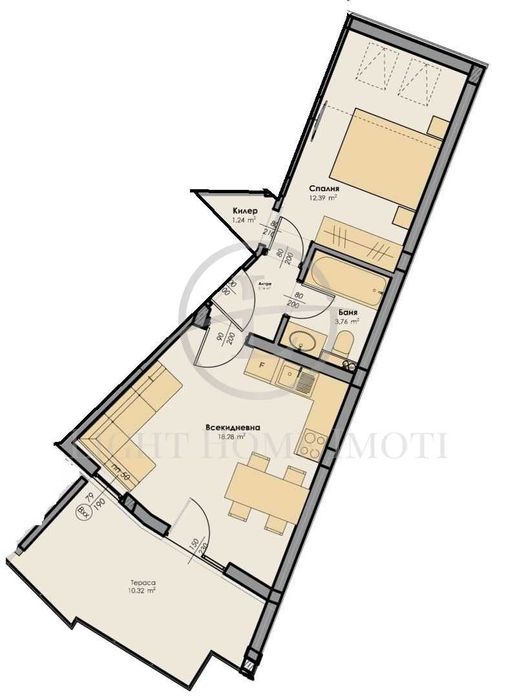 Продава се Двустаен апартамент в Пловдив, Център - 66 кв.м за 1893 €/кв.м - Снимка #4