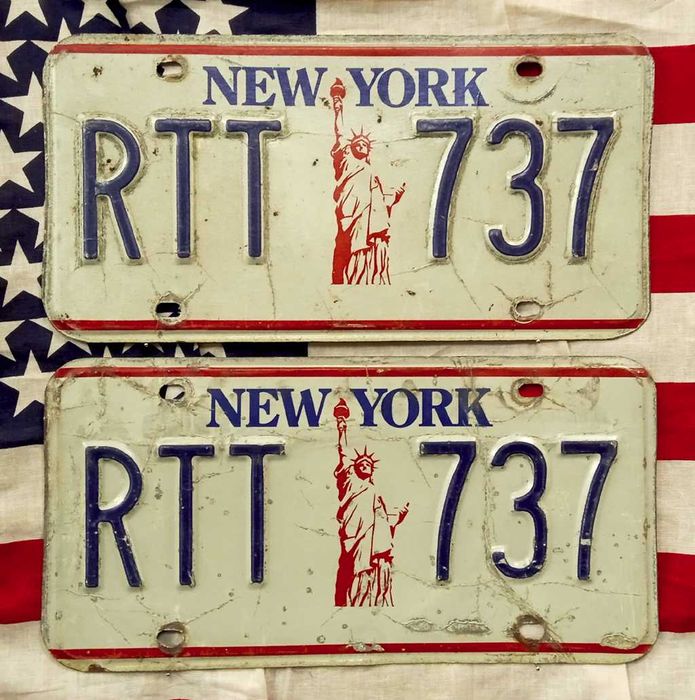 Американски Регистрационни Номера Табели USA Комплект ЧИФТ