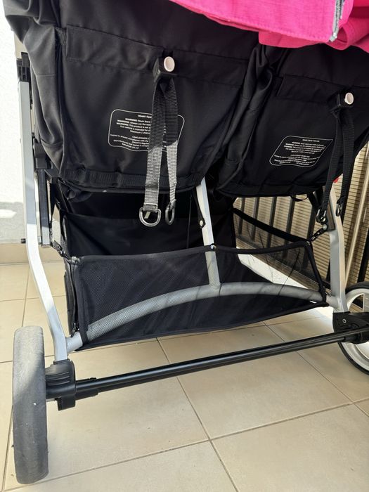 Carucior gemeni Oyster Twin Lite, Wow Pink, 0 luni+