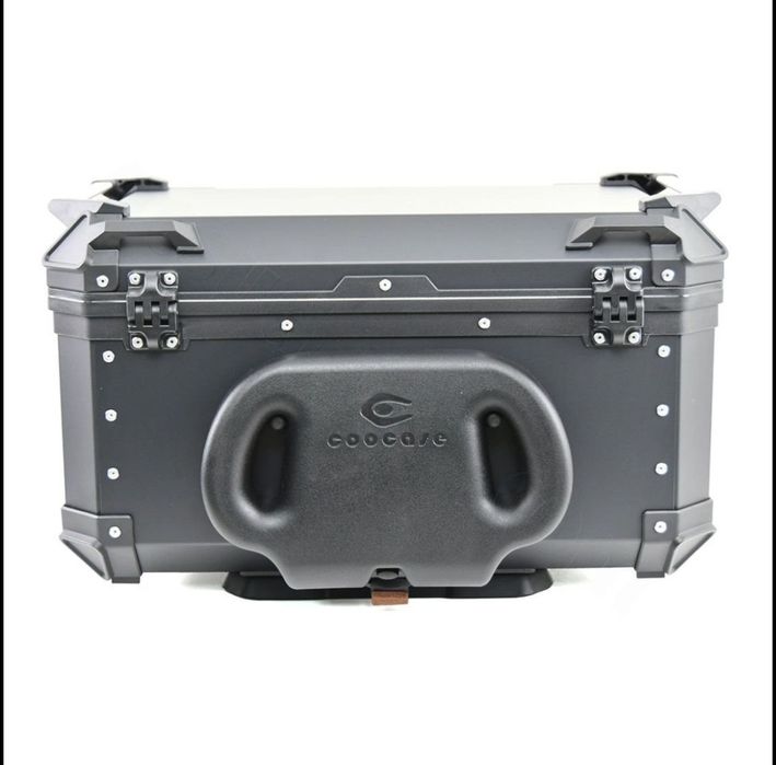 Top case moto Coocase 65L aluminiu cutie portbagaj cu spătar ajustabil