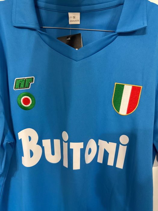 Tricou Maradona Napoli retro badgeuri serie a
