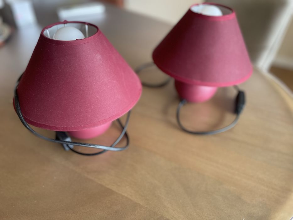 2 x veioze moderne, becuri led incluse