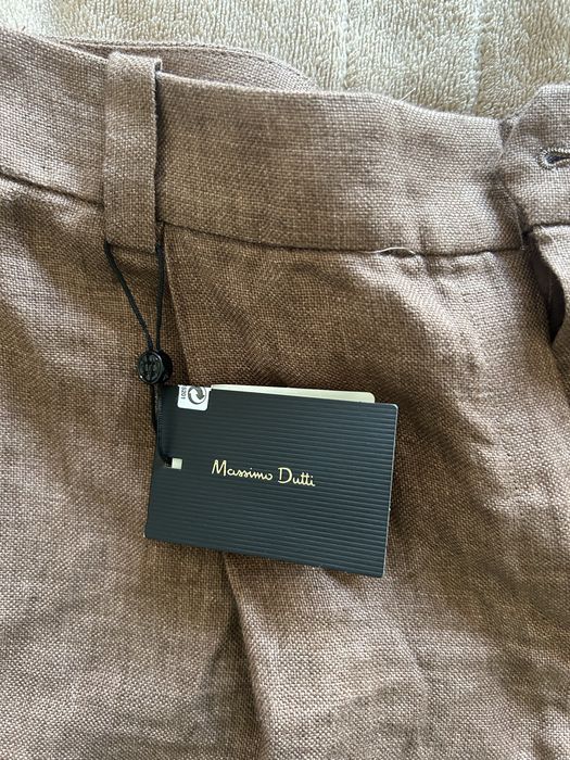 Льняные брюки Massimo Dutti