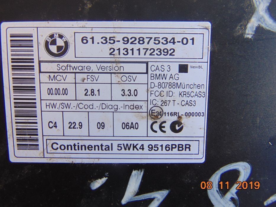 Modul electronic FRM3 BMW X1 E84 E87 E92 E91 ECU modul central BMW X1