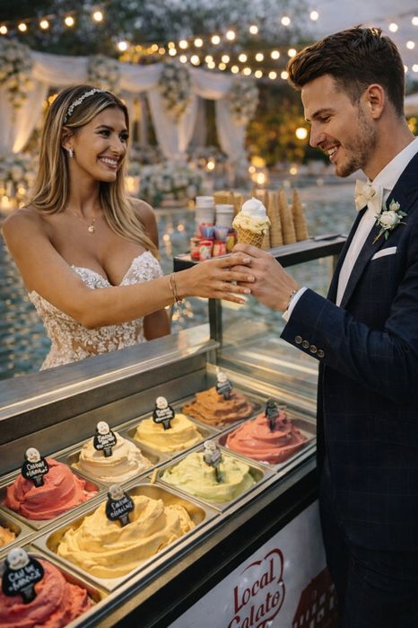 Ice cream BAR , Înghețată la nuntă , Gelato Bar , Înghețată artizanală