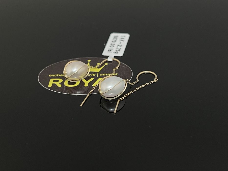 Bijuteria Royal CB : Cercei dama aur nou 14k 2,75gr