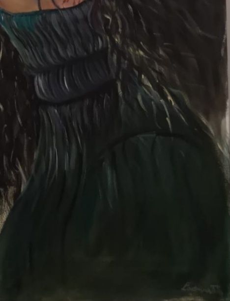 Vând tablou pictat pe panza cu acrilice