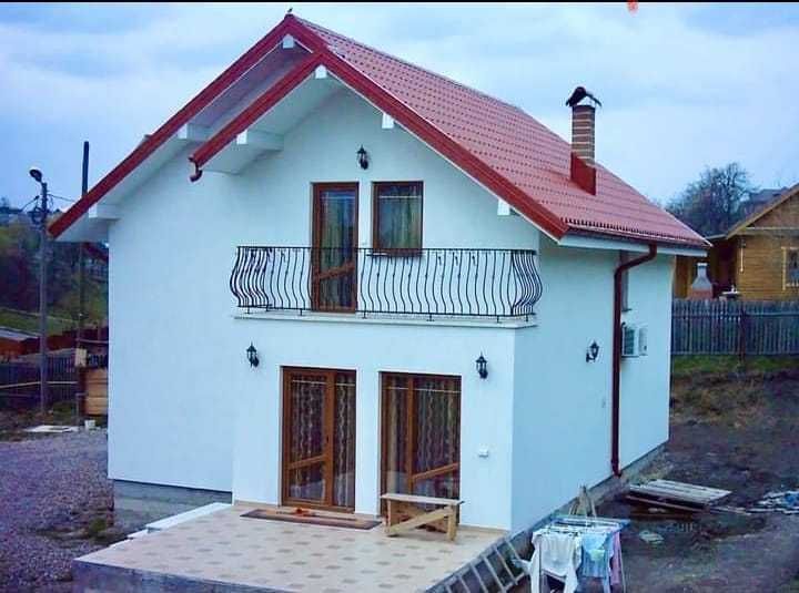 Vand casa moderna pe structura metalica 9m x 9m