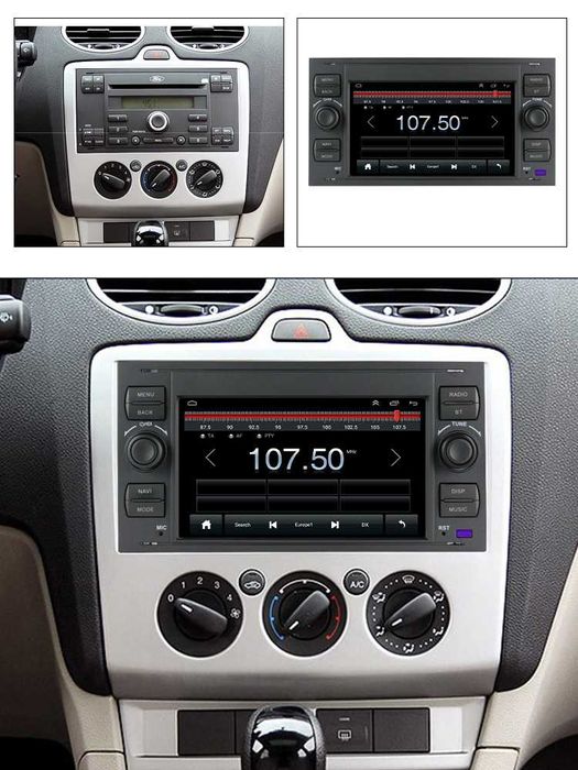 Navigatie Android 14 FORD Ford C Max Mondeo Kuga Fiesta CarPlay CAMERA