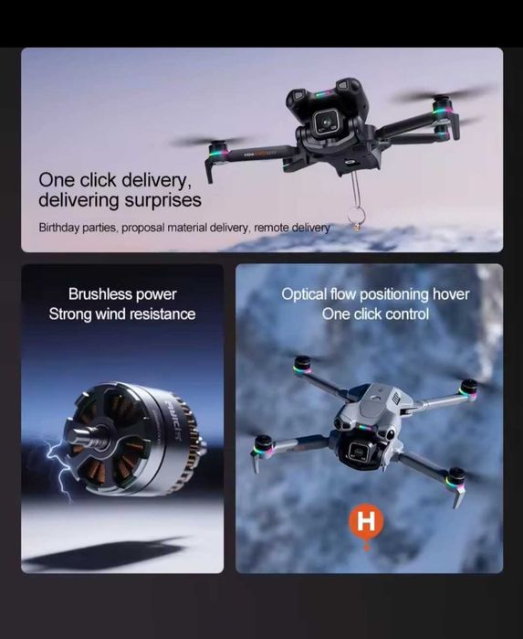 Дрон K911 MAX drone brushless, безчетков