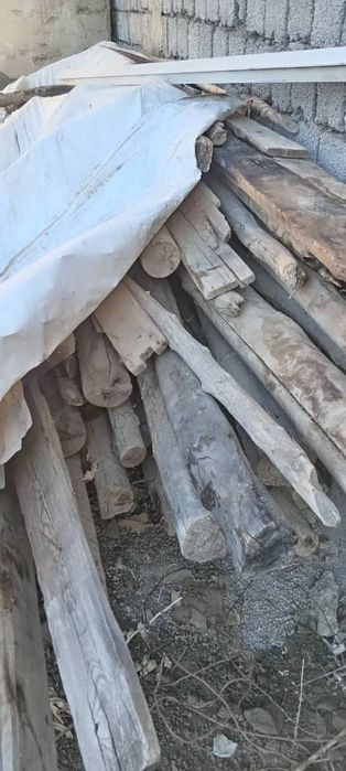 Шифер б/у и стропилы