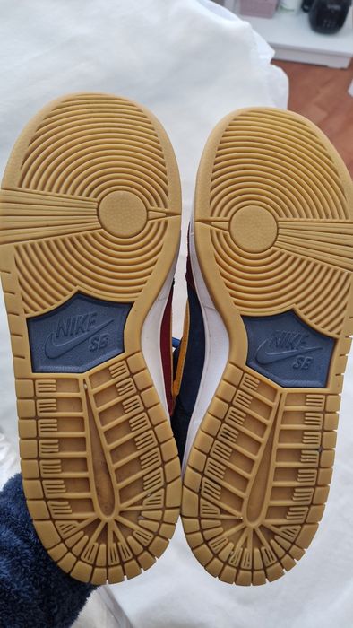 Nike SB Dunk Low Pro PRM "Barcelona", piele întoarsă, mărime 41