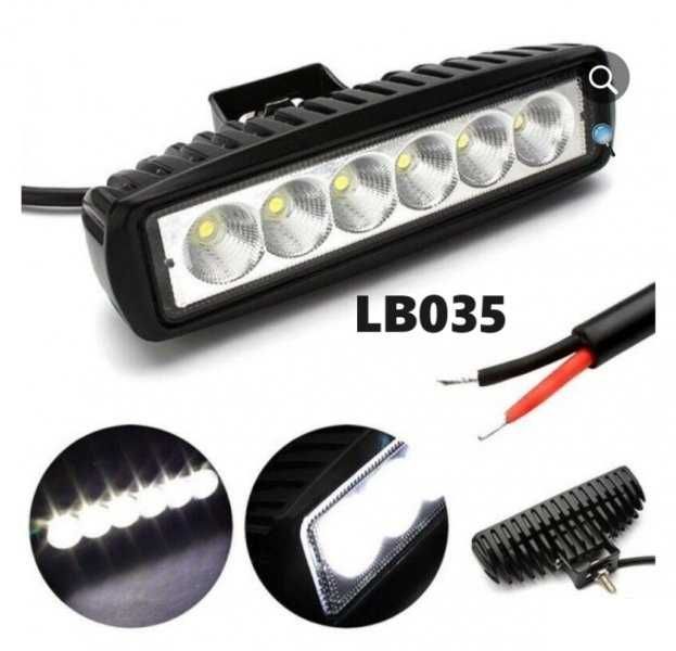 6 LED светлина 18w прожектор лед бар мощен лед прожектор 18В мотор 4х4