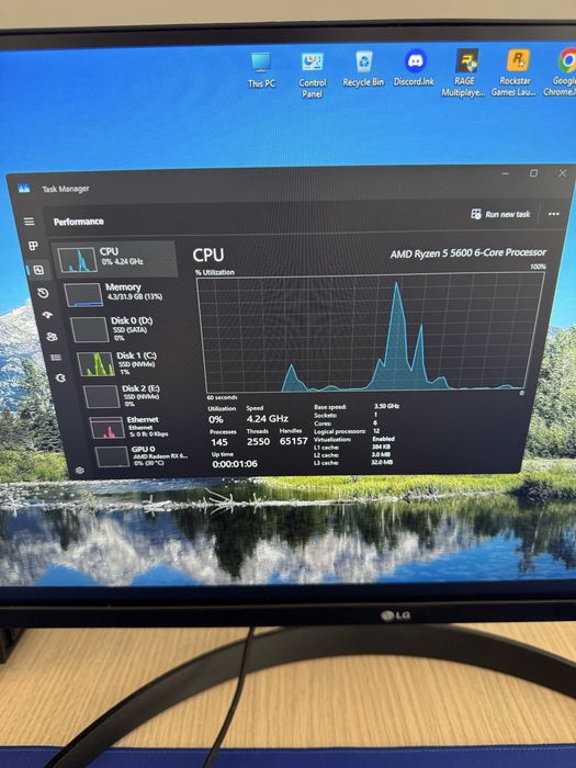 Vand Setup Gaming Ryzen 5 5600 + 32GB RAM + RX6750XT
