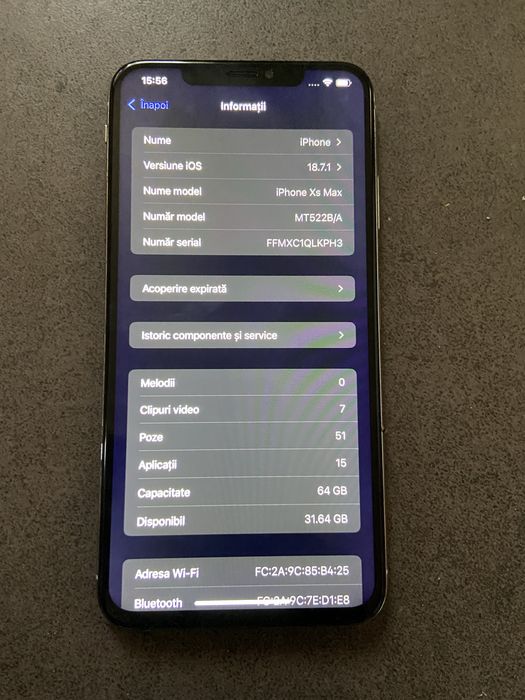 Vând urgent Xs max ,Silver White in stare perfectă (citiți descrierea)