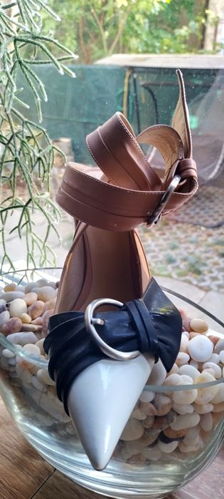 Sandale piele lucioasa