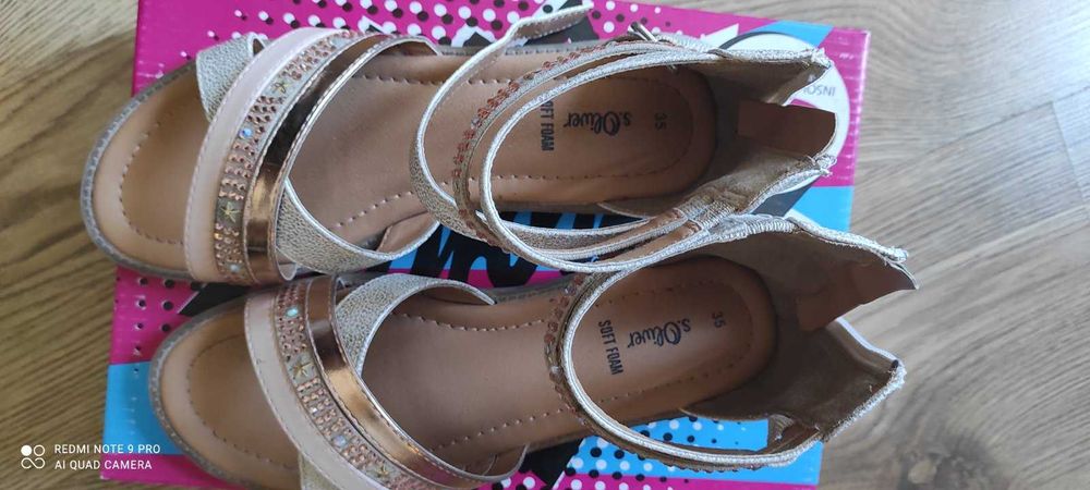 Детски сандали 35 номер,S.Oliver, чисто нови