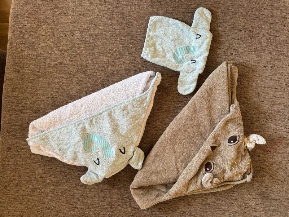 2 buc prosop bebe Ikea + manusa baie
