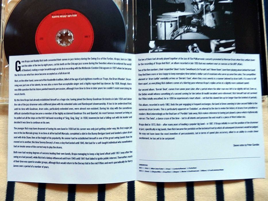 CD(2CDs) - Gene Krupa & Buddy Rich - jazz drummers