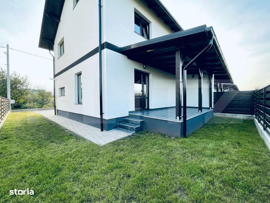 Casa moderna, tip duplex, de inchiriat, 88 mp + 200 mp teren, zona Lis