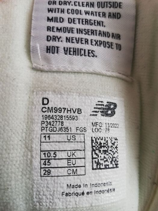 Оригинален New Balance 997H номер 45 като нови