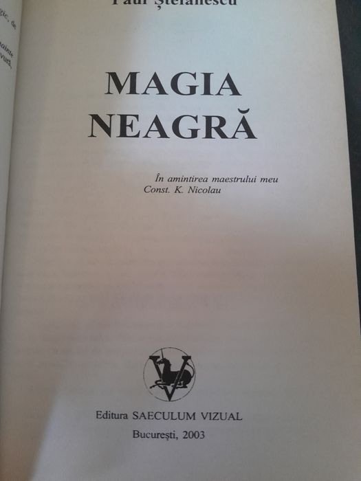 RARA, Magia Neagra carte de vraji incantatii ritualuri colectie 2003