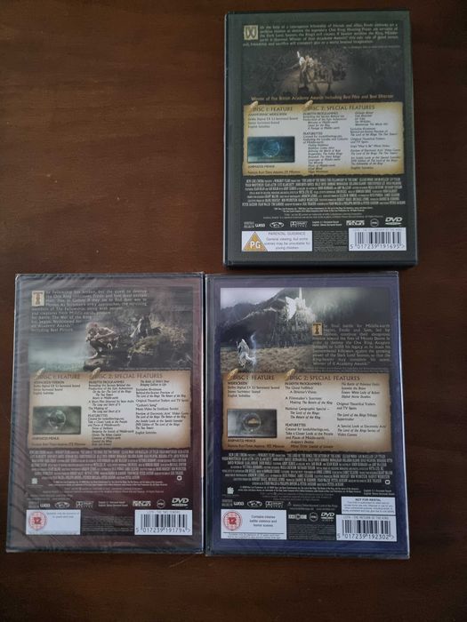 Властелинът на пръстените трилогия двд