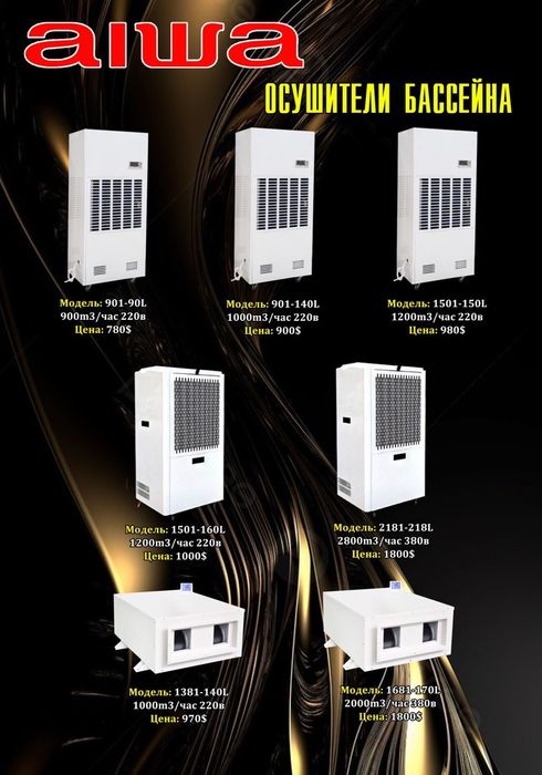 Осушитель воздуха Aiwa japan,намликни камайтиргич оптом и в розницу