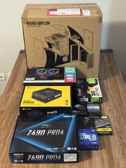 Професионален Компютър: i9-10900KF | 64GB RAM | 4TB NVMe | Corsair